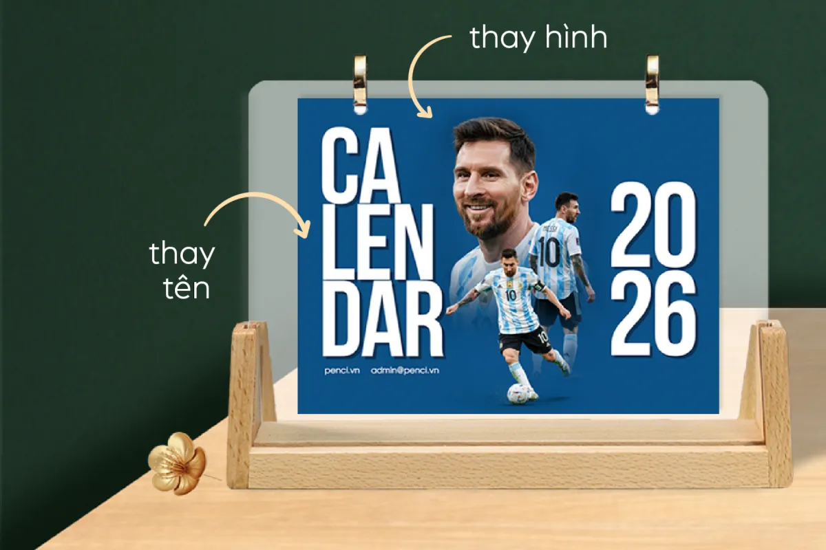 In lịch cá nhân hoá - Biến hình ảnh & câu chuyên của bạn thành cuốn lịch để bàn độc bản